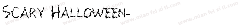Scary Halloween字体转换